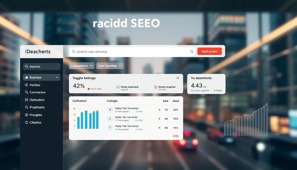rapid seo tool dashboard interface