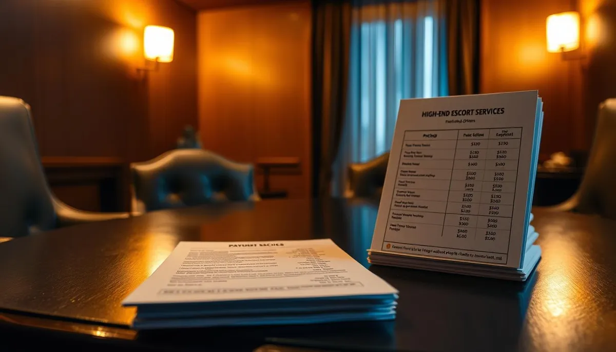 tarifs escort et modalités paiement rencontres