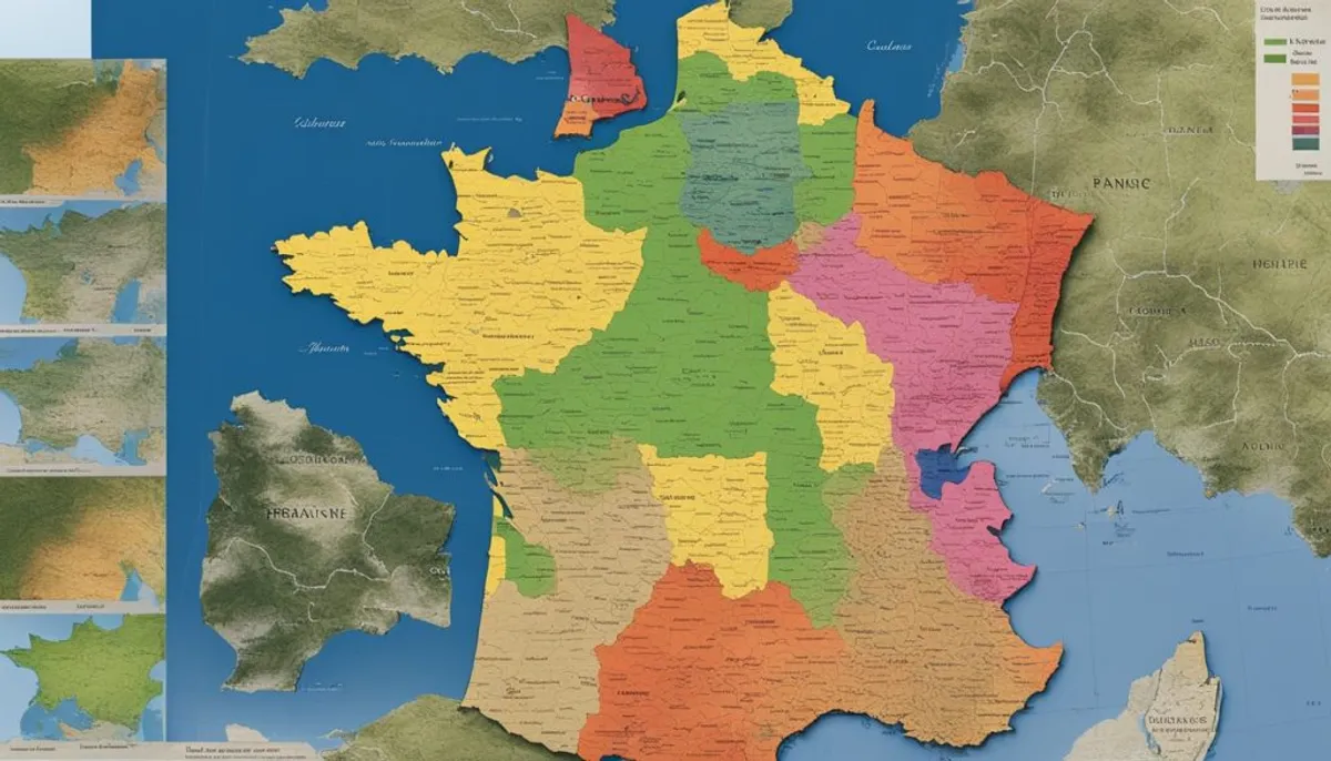 carte des départements