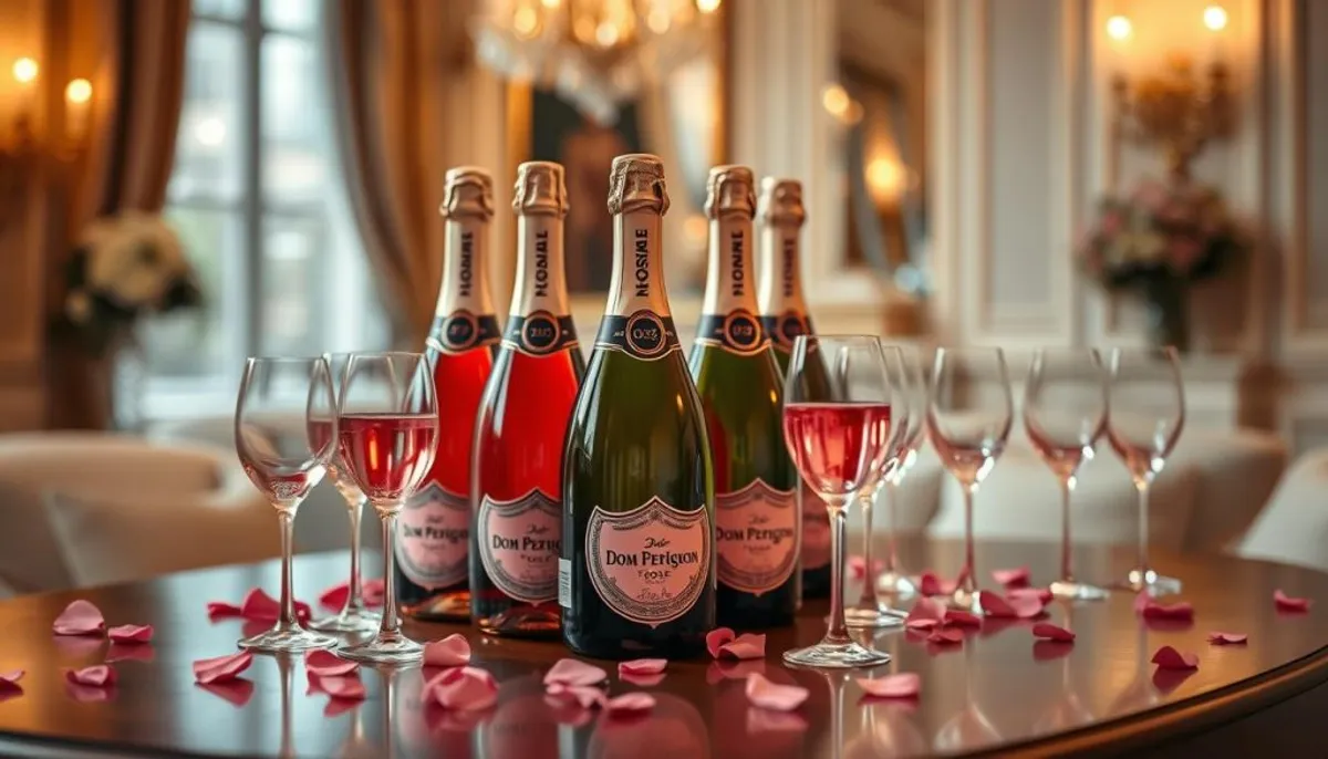 Dom Perignon Rosé vintage bottles Dom Perignon Rosé vintage bottles