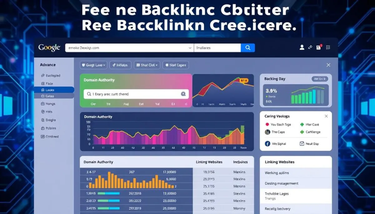 Free backlink checker tool interface Free backlink checker tool interface