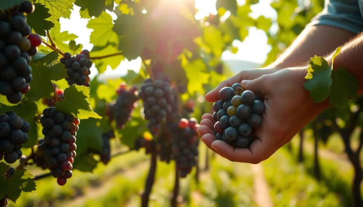 Grape selection for champagne production