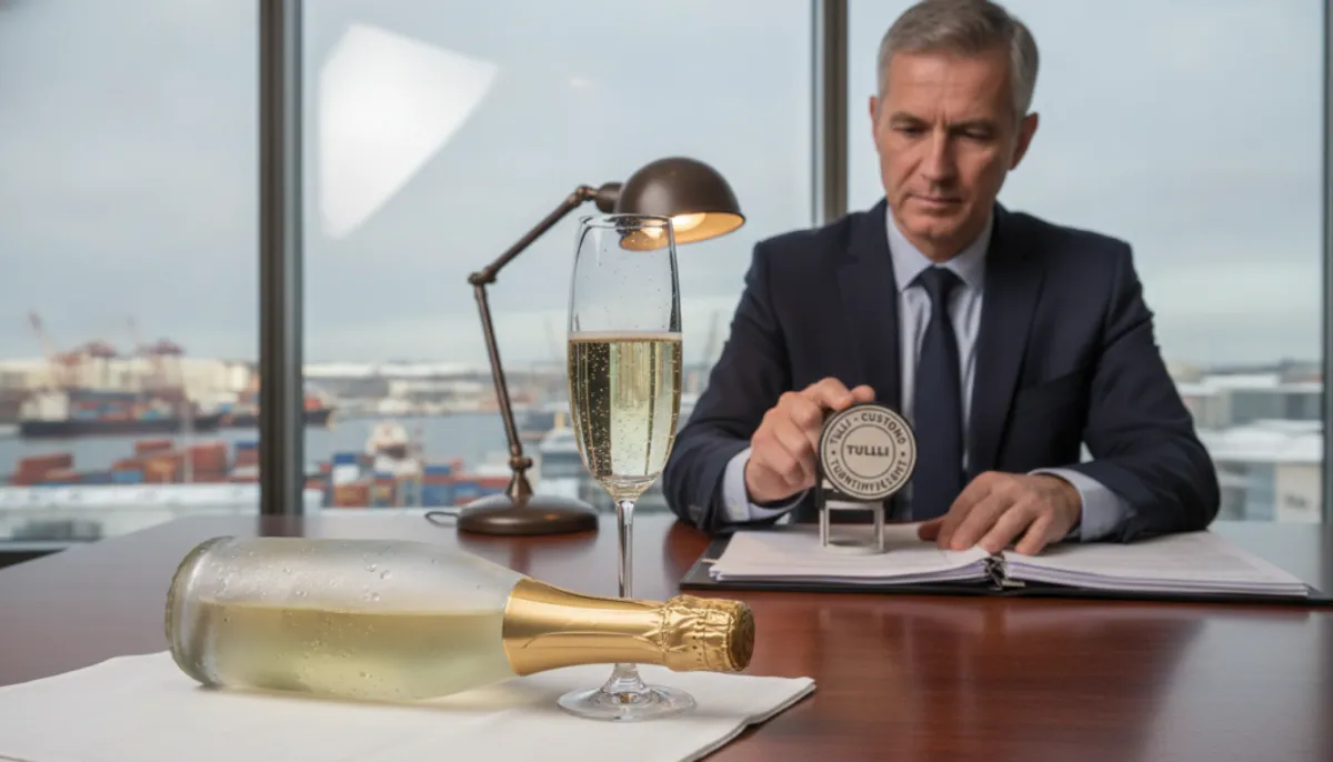 importing champagne into Finland