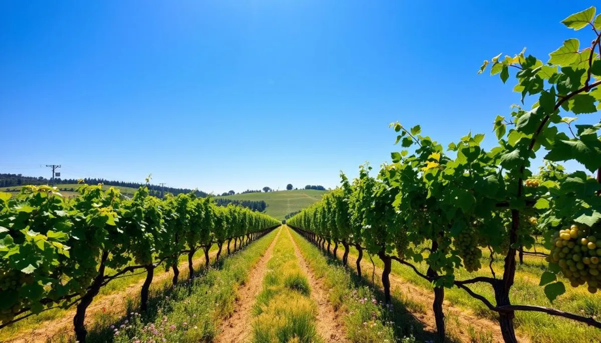 Organic champagne vineyard Organic champagne vineyard