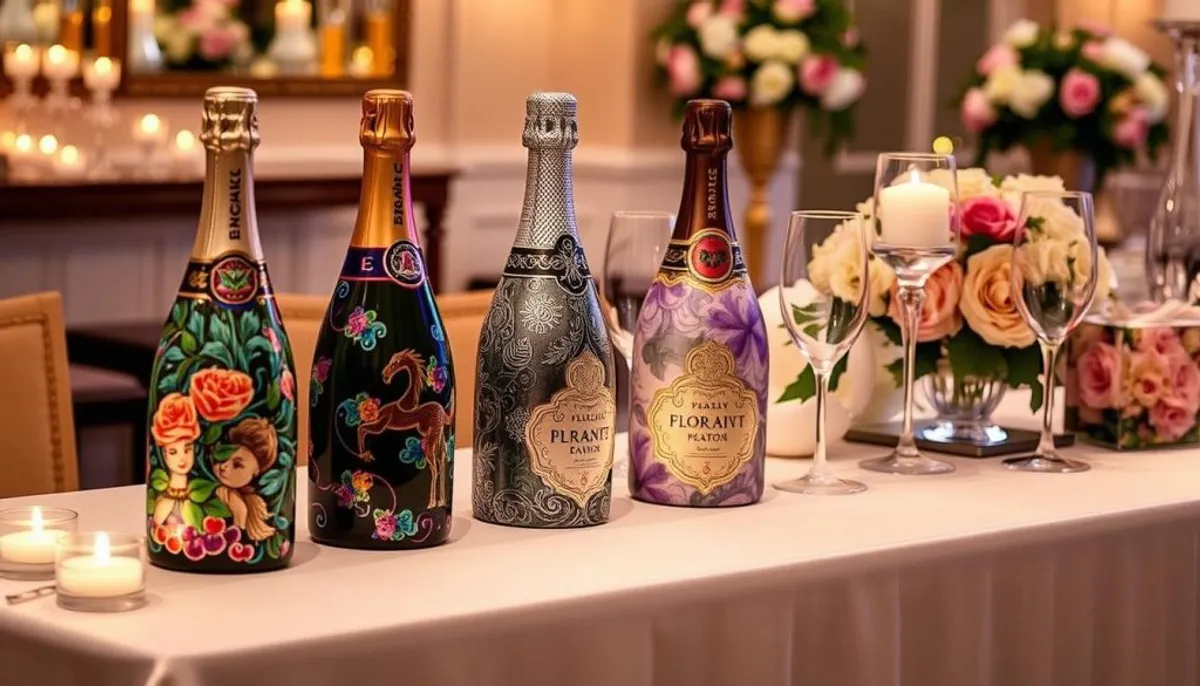 painted champagne bottles painted champagne bottles