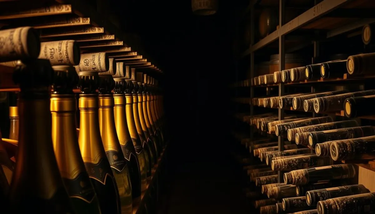 Vintage champagne aging process Vintage champagne aging process